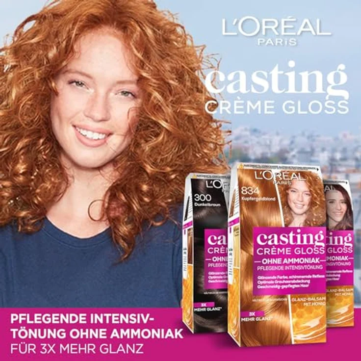 L'Oreal Paris Casting Creme gloss glanz-Reflex-Intensivtönung 834 In Kupfergoldblond – Bild 2