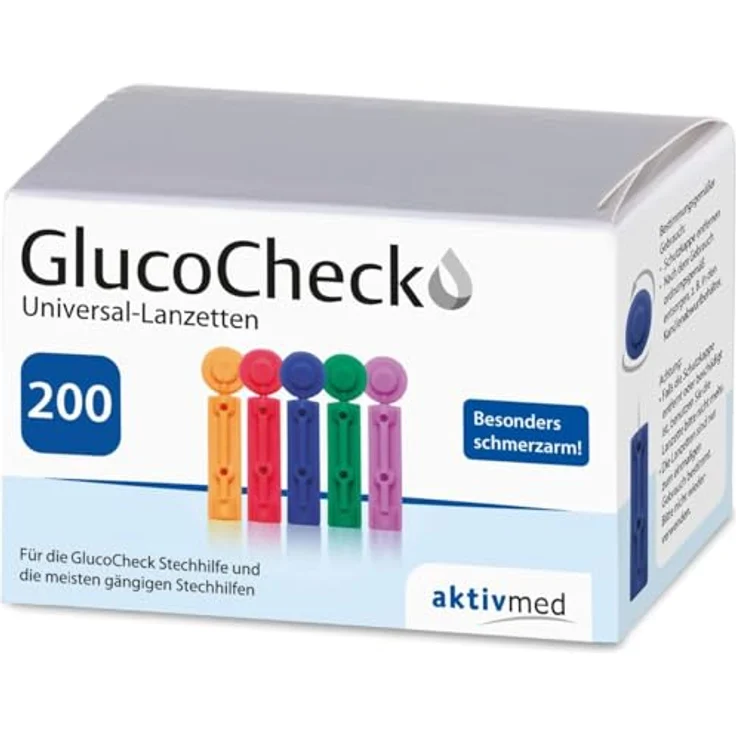 Aktivmed Gluco Check Lanzetten Universal, 200 Stück – Bild 2