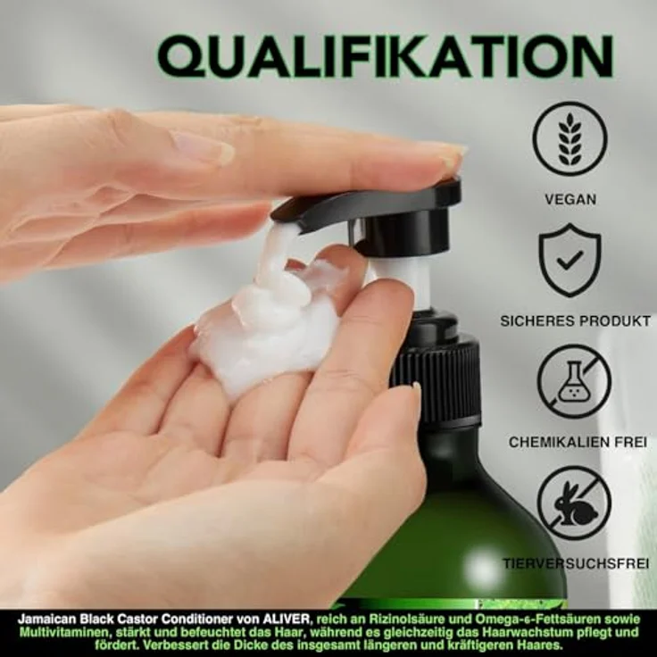 P-Beauty Rizinus Conditioner 3x300ml, sanfte Haarspülung mit Bio Rizinusöl, repariert Haarschäden, fördert Haarwachstum, für alle Haartypen, vegan und bio – Bild 5
