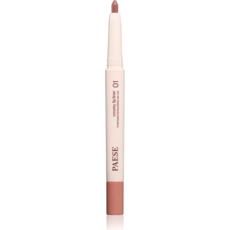 Paese Creamy Lip Liner, cremiger Lippenkonturenstift mit langanhaltender Farbe, Farbton 01 Cute Nude, 0.6 g