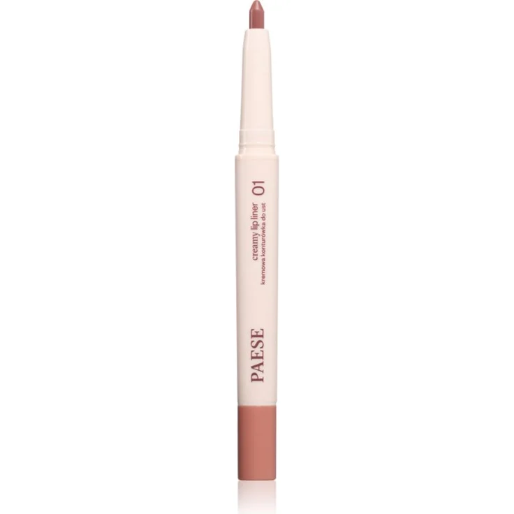 Paese Creamy Lip Liner, cremiger Lippenkonturenstift mit langanhaltender Farbe, Farbton 01 Cute Nude, 0.6 g