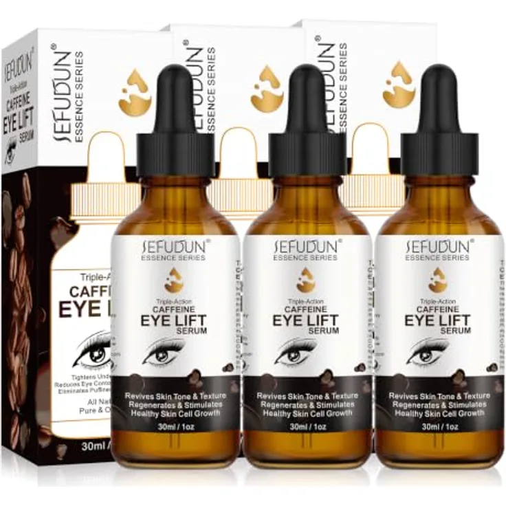 P-Beauty 3x Augenserum, mit Koffein, Kollagen & Hyaluronsäure, 30 ml, gegen Augenringe und zur intensiven Pflege