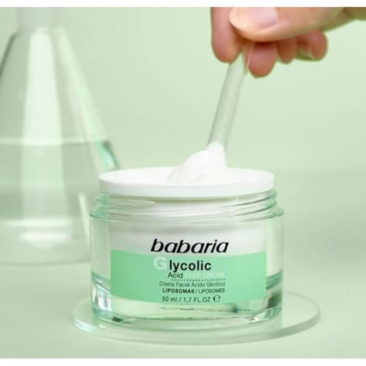 Babaria Glycolic Acid Face Cream, Gesichtscreme zur Zellregeneration, 50ml, vegan – Bild 5