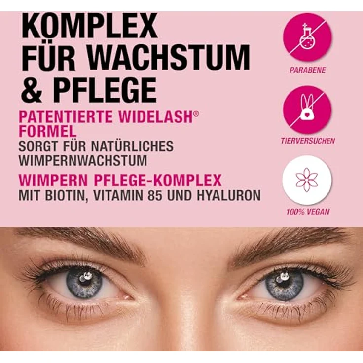Svenja Walberg LASHCOCAINE OVERRICH MASCARA – 3LOOKS Technology, Wimperntusche mit natürlichem Wimpernwachstum, wischfest, vegan, TRENDING BLACK, Made in Germany – Bild 5