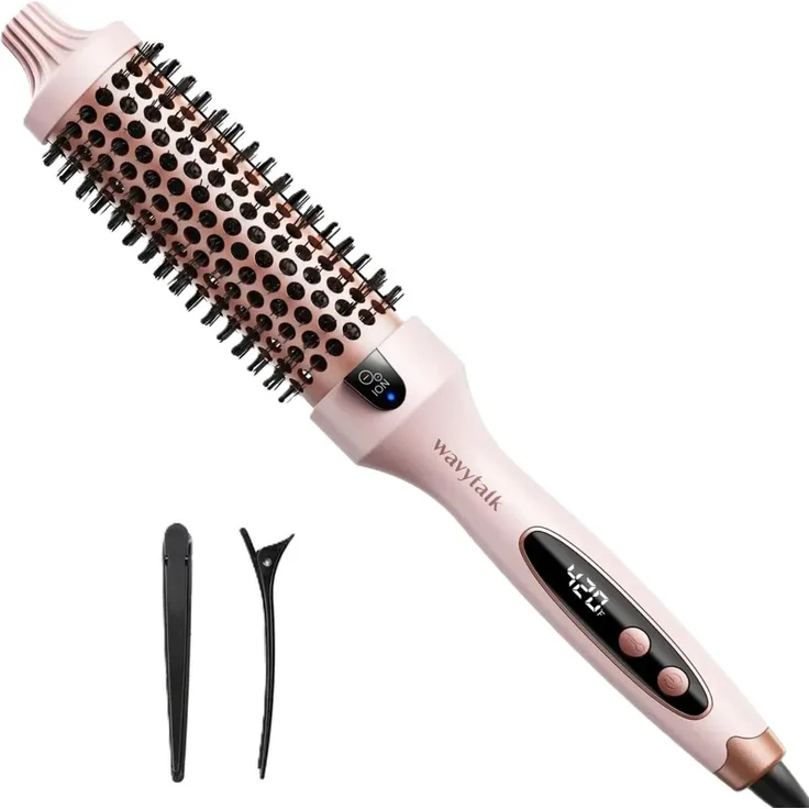 Wavytalk Volumen- und Lockenstyler Blowout Boost, Keramik, 5 Hitzestufen, inklusive Haarclips und Entwirrbürste