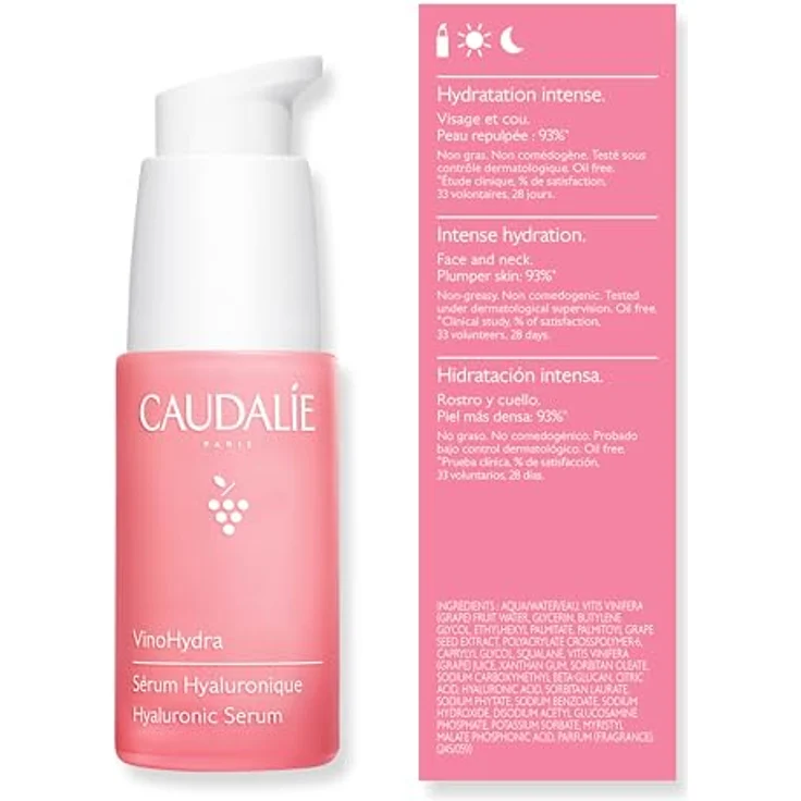 CAUDALIE VinoHydra Hyaluronic Serum, Gesichtsserum mit hydratisierender Wirkung, 30 ml – Bild 7
