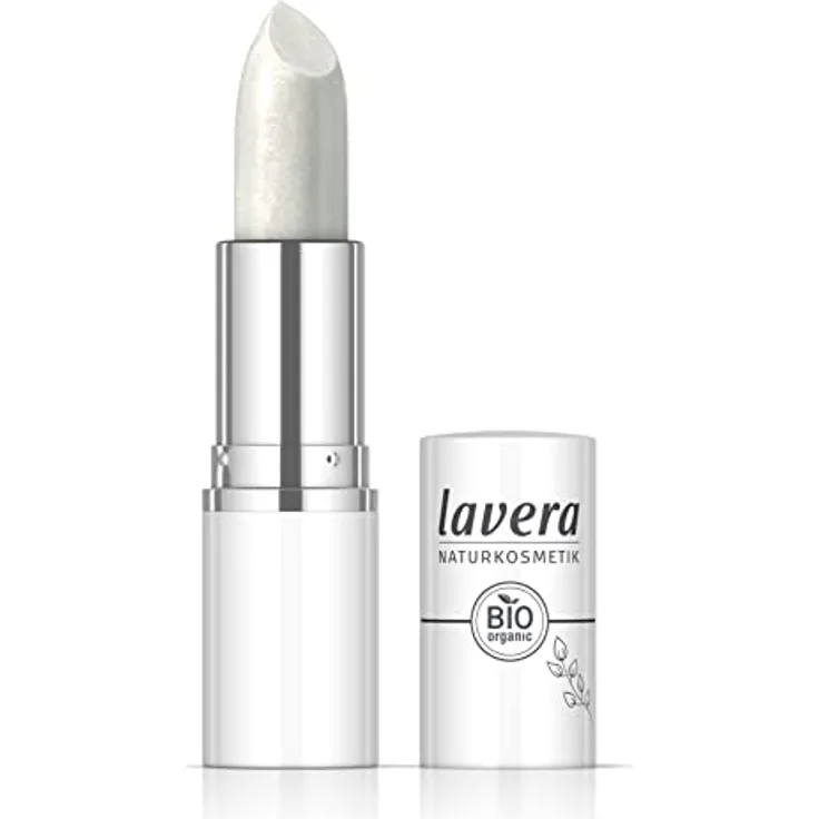 lavera Candy Quartz Lipstick -White Aura 02 - Federleichte Textur - Bis zu 6 Stunden Halt - vegan - Naturkosmetik (1x 17,9 g)