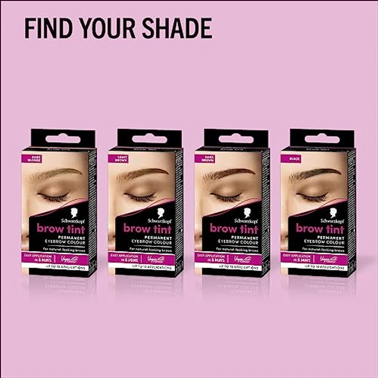 Schwarzkopf Brow Tint Permanent Eye Brow Color 4 - 1 Dunkelbraun Tönung 17 ml – Bild 5