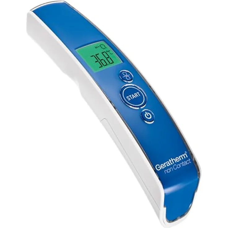 Geratherm GT-101, Berührungsloses Fieberthermometer für Stirnmessung, präzise Temperaturmessung von 0 bis 100 Grad, ergonomisches Design