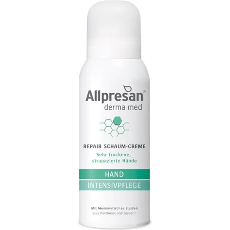 Allpresan Derma med Repair Schaum-Creme HAND INTENSIVPFLEGE - Zur Pflege sehr trockener und strapazierter Hände - 100 ml