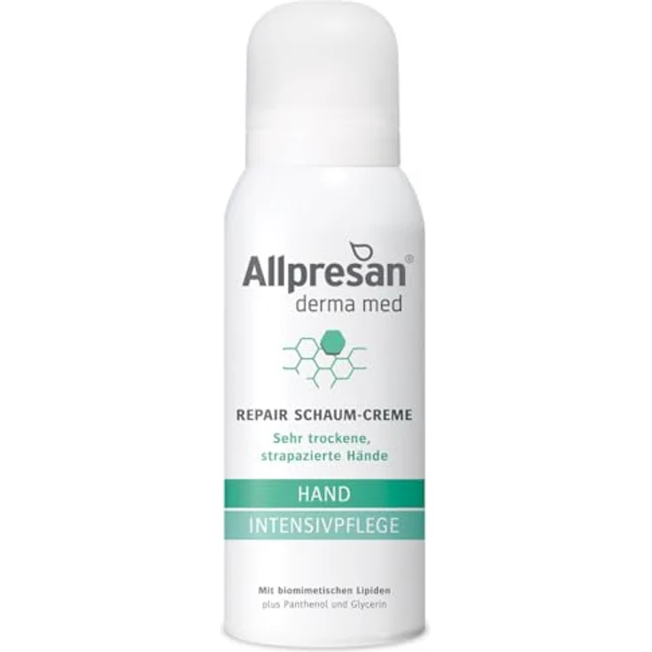 Allpresan Derma med Repair Schaum-Creme HAND INTENSIVPFLEGE - Zur Pflege sehr trockener und strapazierter Hände - 100 ml – Bild 1