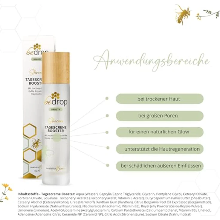 bedrop Concentrated Anti Aging Serum mit Bienengift & Gelée Royal hochdosiert - Reine Imker Qualität ohne Zusatzstoffe (3x 30 ml Sparset) – Bild 5