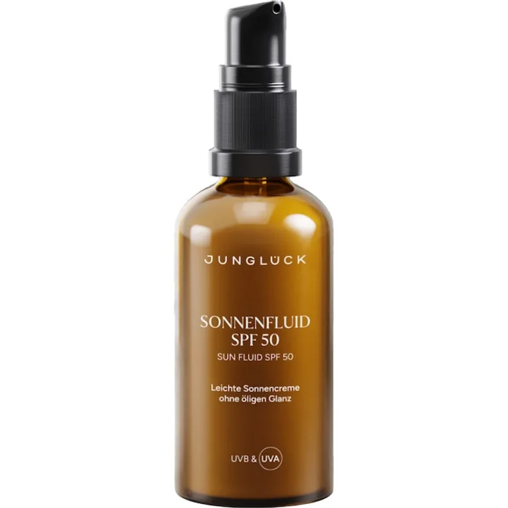 Junglück Sonnenfluid SPF 50, leichter Sonnenschutz mit organischen UV-Filtern, 50 ml