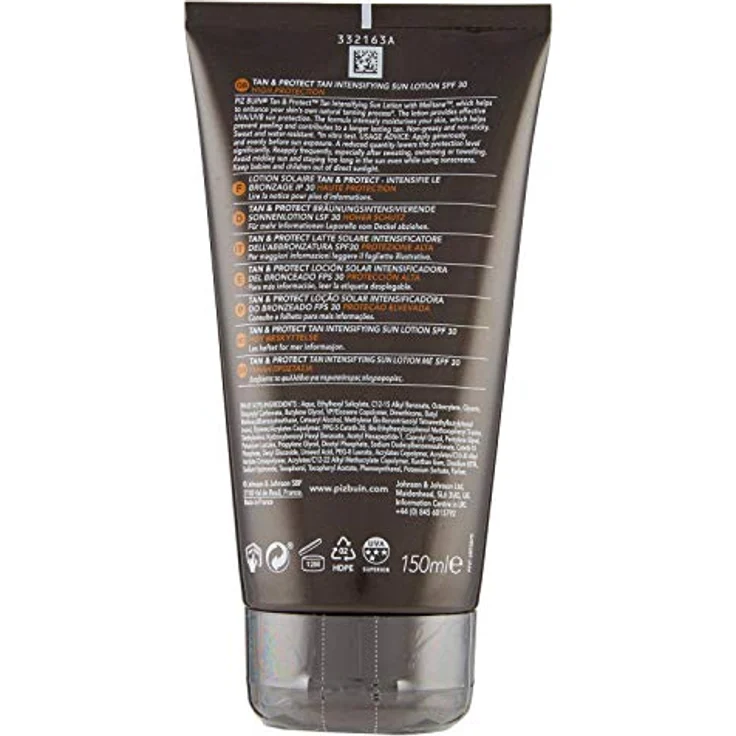 Piz Buin Tan & Protect, Sonnencreme mit Bräunungsbeschleuniger, LSF 30, wasserfest und nicht fettend, 150ml – Bild 3
