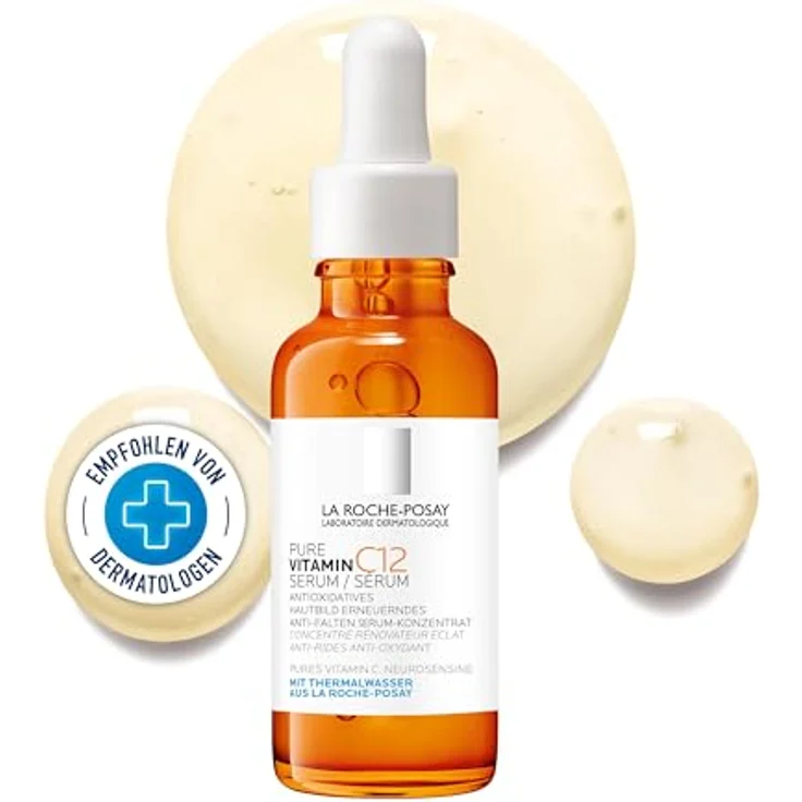 La Roche Posay Pure Vitamin C12 Serum, Regenerierende Anti-Falten-Gesichtspflege mit 12 % Vitamin C, 30 ml – Bild 1