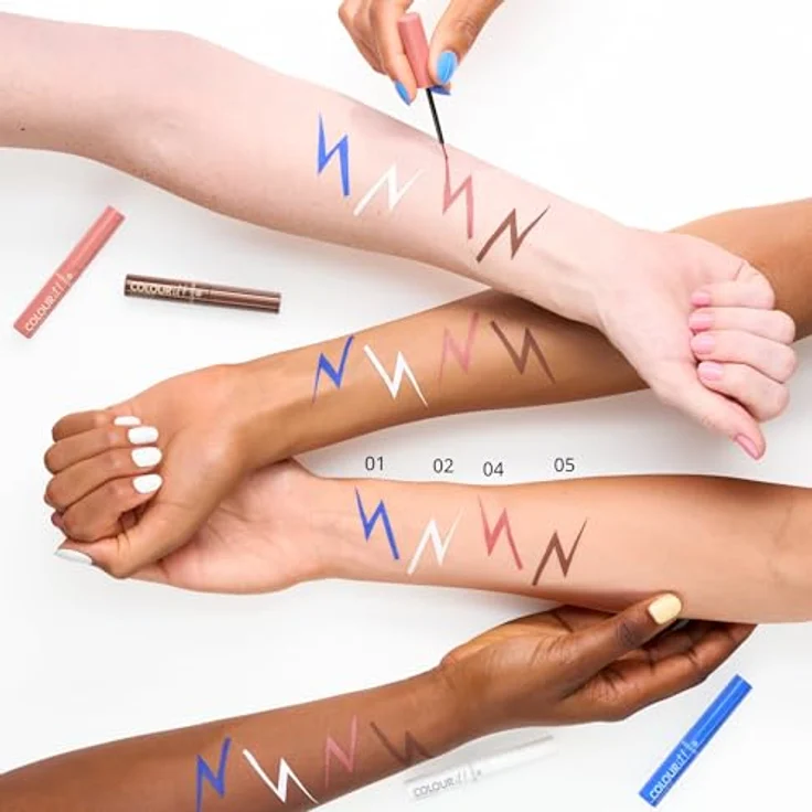 essence COLOUR it! Flüssige Eyeliner, Farbton 05 Chocolate Brown, 3 ml, vegan, matte Farbe, präzise Linie – Bild 5