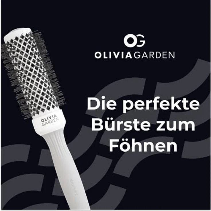 Olivia Garden - Expert Blowout Shine Haarbürste, Weiß und Grau, 35 – Bild 4