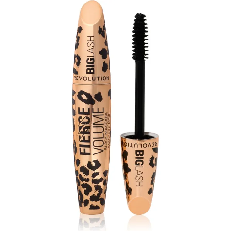 Revolution Big Lash Fierce Volume, Mascara für mehr Volumen und Fülle, Farbton Black, 9 g