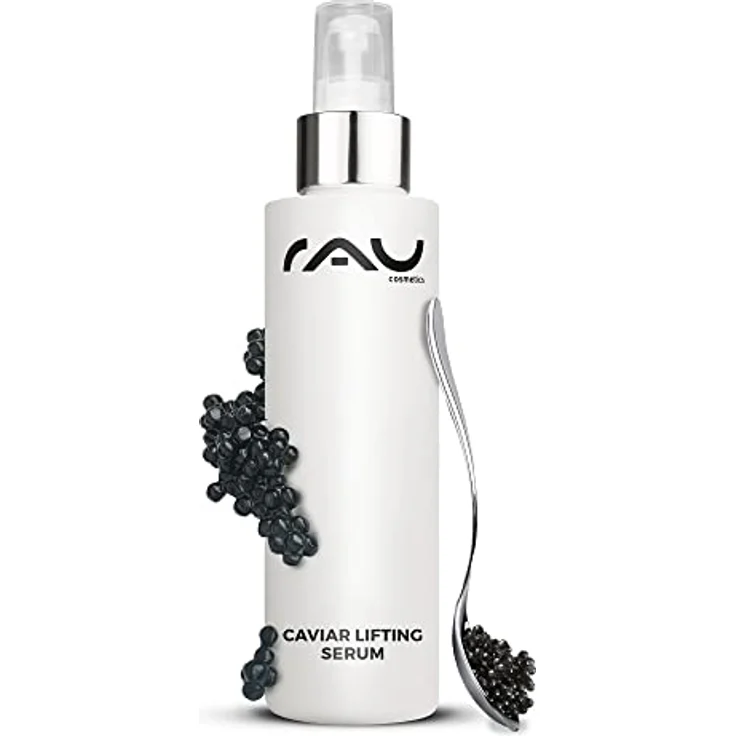 RAU Cosmetics Caviar Lifting Serum 100ml - Gesichtsserum & Tagespflege für trockene und reife Haut, mit reproageTM Peptid & Argireline – Bild 1
