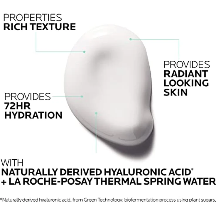 La Roche-Posay Hydraphase HA Rich Feuchtigkeitsspendende und revitalisierende Gesichtscreme 50 ml für Frauen – Bild 3