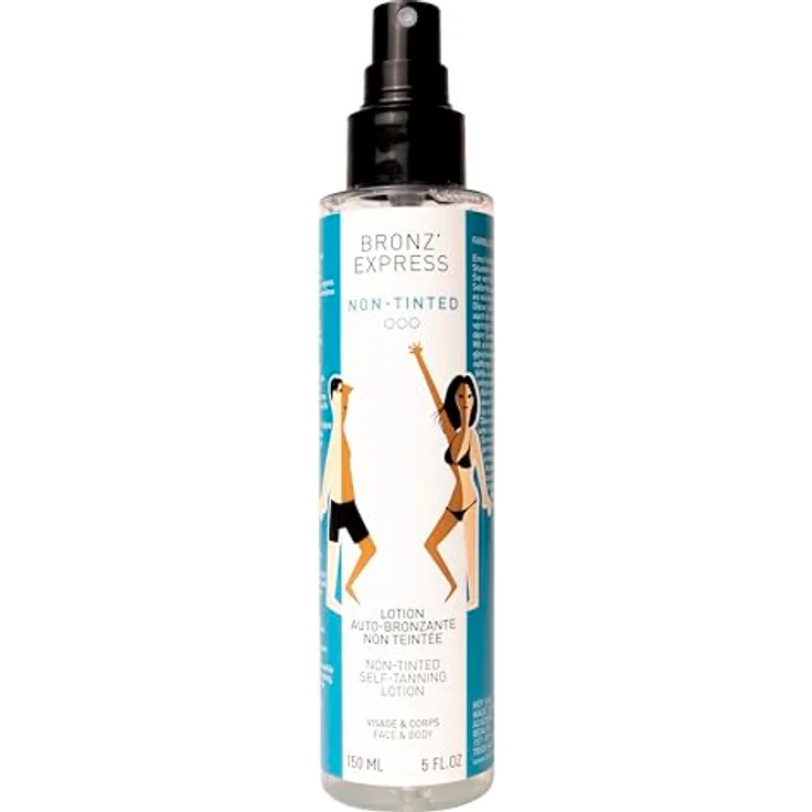 Académie Bronz'Express Lotion Non Teintée, unisex Selbstbräuner ohne Farbpigmente, 150 ml