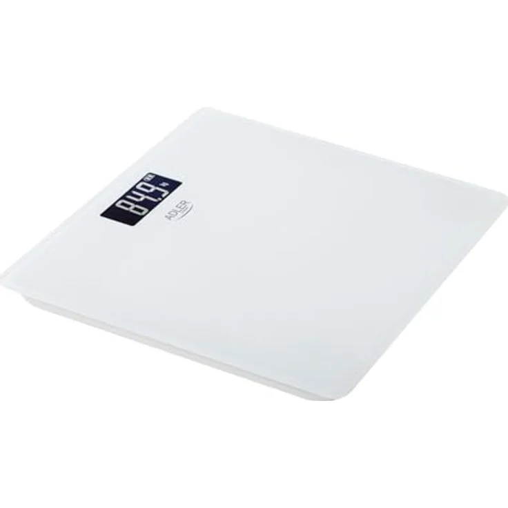 ADLER EUROPE AD 8194W Personenwaage, digitale Glaswaage mit USB-C Akku, max. 180 kg, schwarzes Design – Bild 2