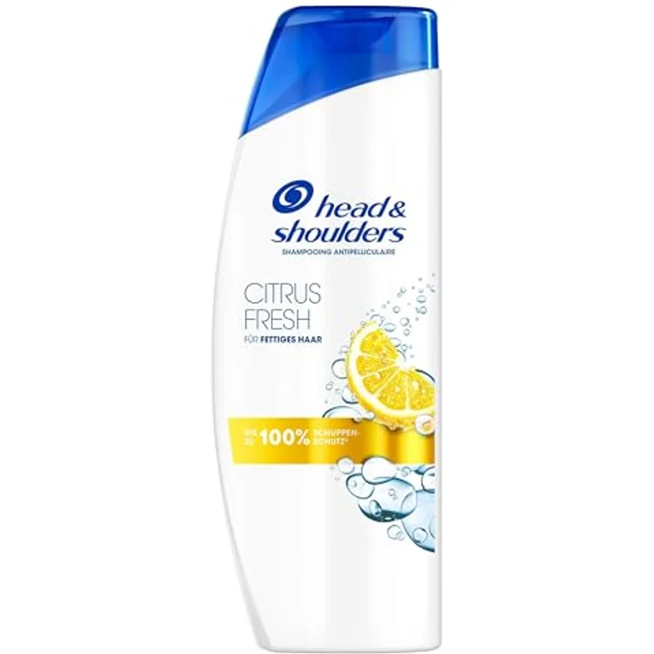 Head & Shoulders Citrus Fresh, Anti-Schuppen Shampoo für fettiges Haar, 500ml, 100% schuppenfrei, langanhaltender Citrusduft – Bild 1