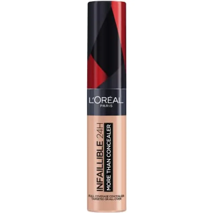 L'Oréal Paris Concealer zum Abdecken und Auffrischen, Für ein deckendes Finish und bis zu 16H Halt, Infaillible More Than Concealer, Farbe: 324 Oatmeal, 11 ml