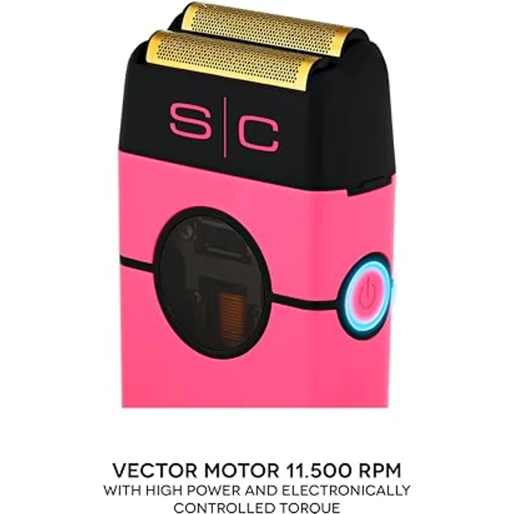 Stylecraft Instinct Metal Shaver Pink, Doppelfolienrasierer mit Vektor-Motor und 11.500 U/min – Bild 9