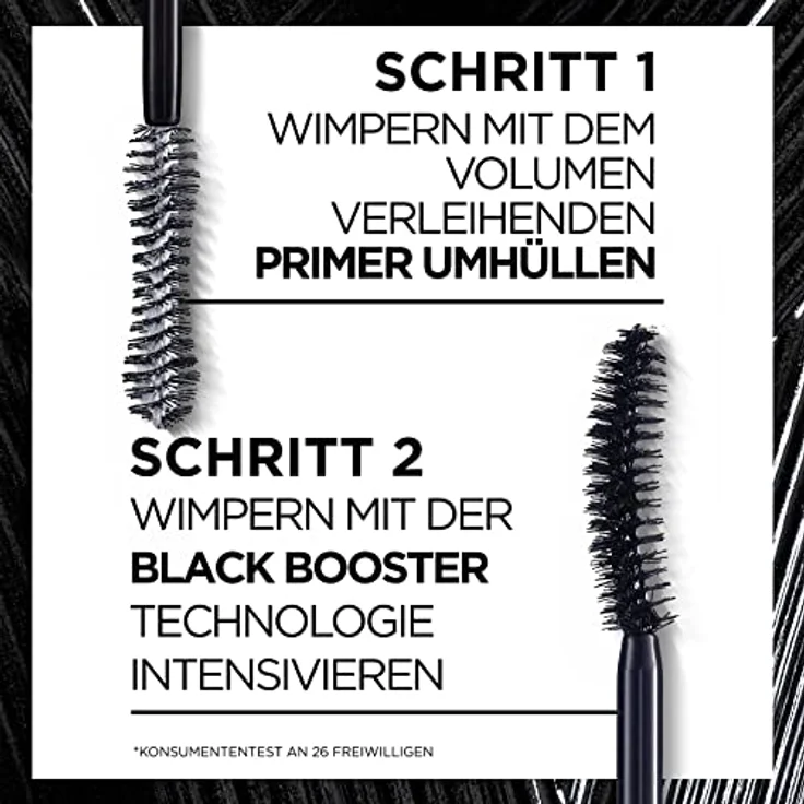 L'Oréal Paris Wimperntusche für voluminöse Wimpern, 2-Schritt Mascara für einen sofortigen Volumen-Effekt wie aus dem Salon, ProXXL Volume, Schwarz, 12 ml, 1 Stück – Bild 5