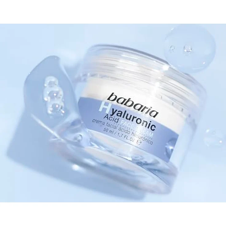 Babaria Hyaluronic Acid Crema Facial 50 ml, mit feuchtigkeitsspendender Wirkung – Bild 3