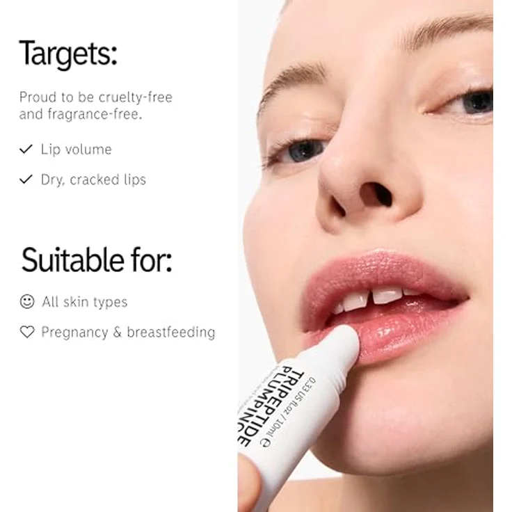 The Inkey List Tripeptide Plumping Lip Balm, Lippenbalsam mit vergrößerndem Effekt, Farbton Clear, 10 ml – Bild 3