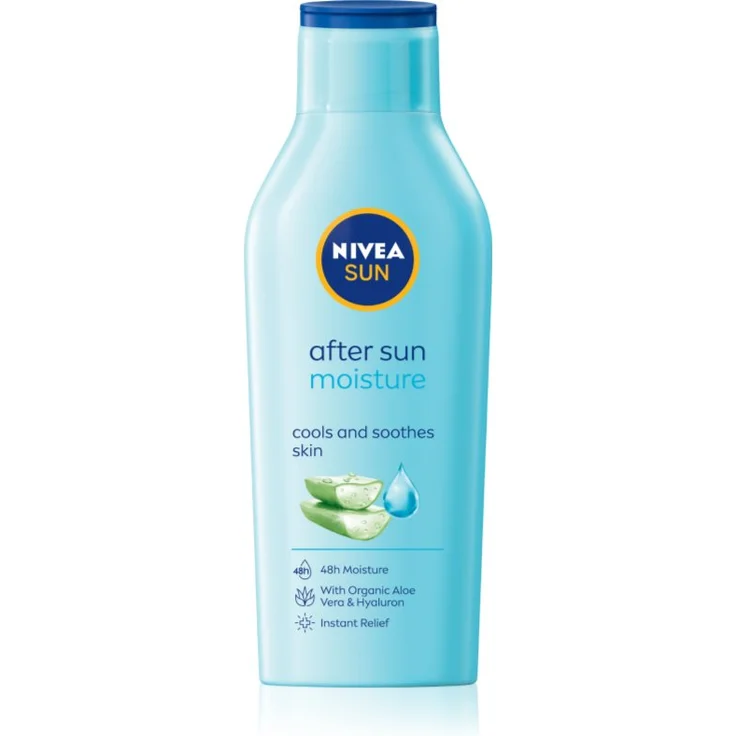 NIVEA SUN After Sun hydratisierende Milch mit Aloe Vera, 400 ml - Intensive Feuchtigkeit und Hautberuhigung nach dem Sonnenbad