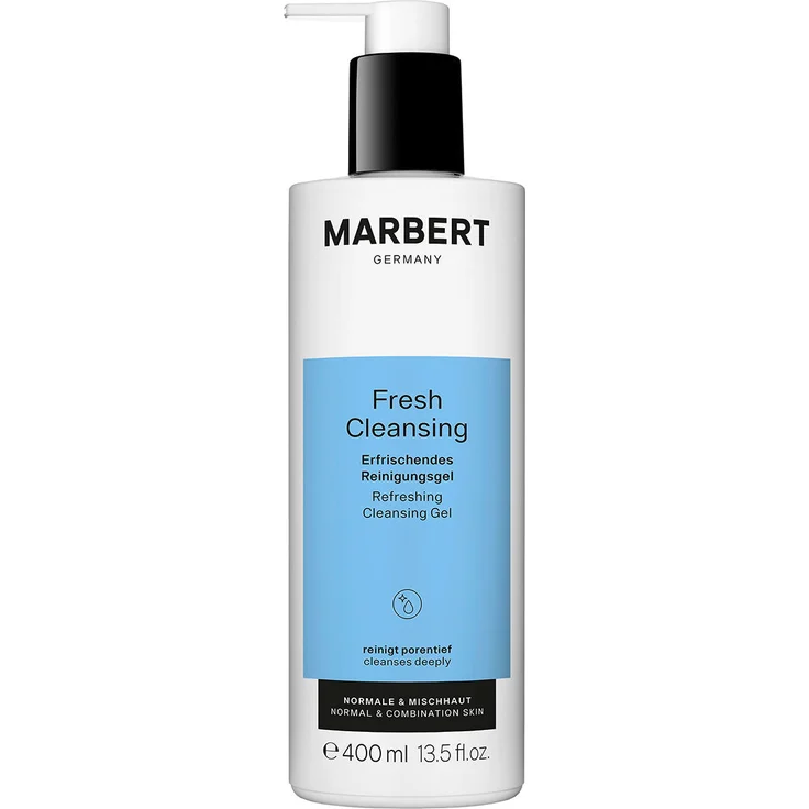 Marbert Fresh Cleansing, Erfrischendes Reinigungsgel mit Gurken- und Algenextrakt, 400 ml