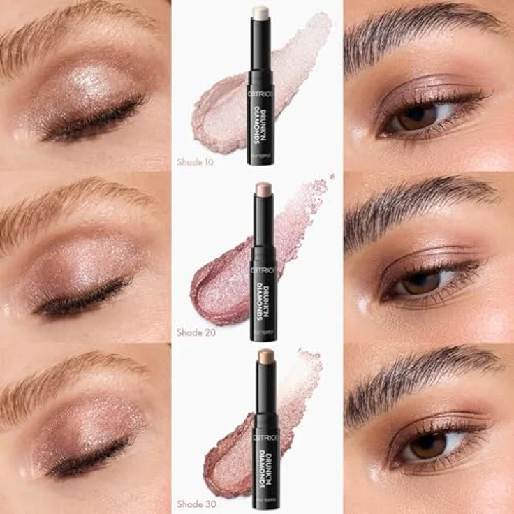 Catrice Drunk'n Diamonds Jelly Topper Lidschatten-Creme im Stift, Farbton 020 Blossom Lights, 2.5 g, mit Glitzereffekt und langanhaltender holografischer Farbkraft – Bild 7