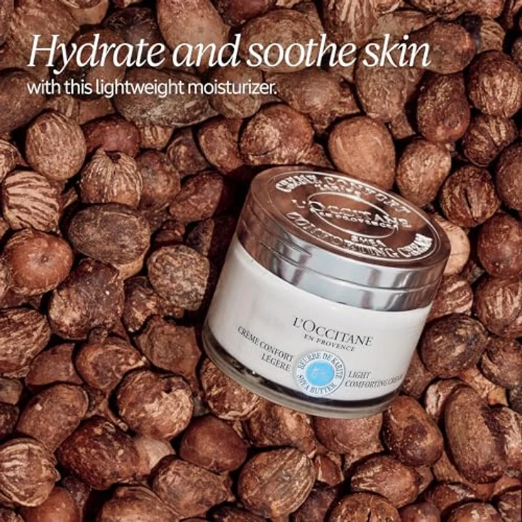 L'Occitane Shea Butter Light Comforting Cream 50 ml, leichte Gesichtscreme – Bild 2