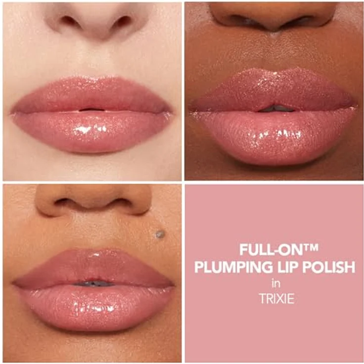 Buxom FULL-ON™ PLUMPING LIP POLISH GLOSS Volumen Lipgloss, Farbton Trixie, 4,45 ml, vegan, glanzvoll und farbintensiv – Bild 2