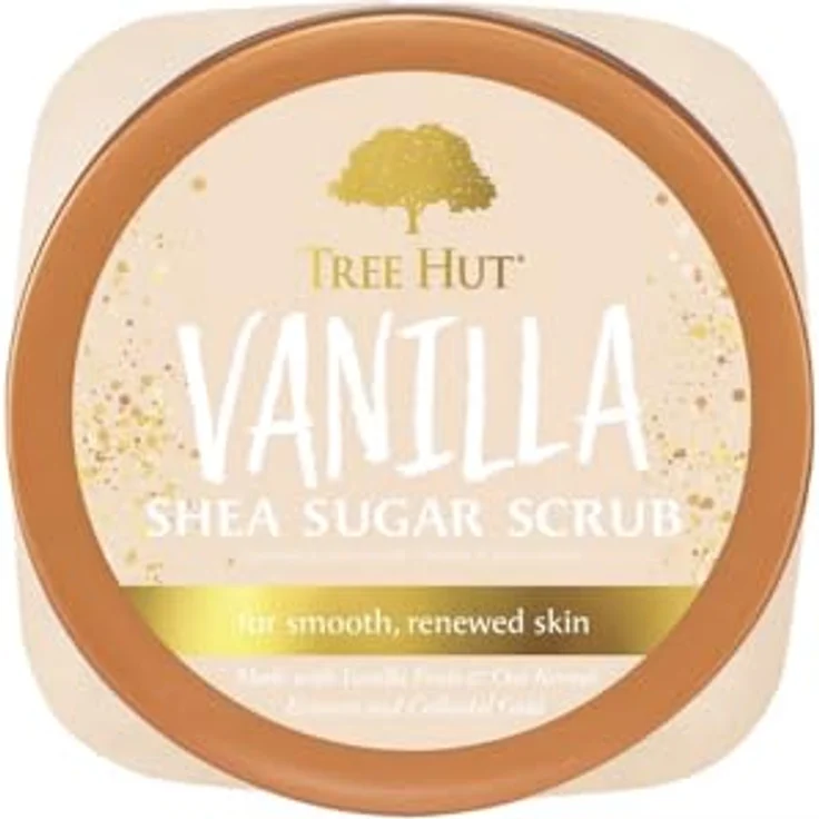 Tree Hut Vanilla Shea Sugar Scrub, Körperpeeling mit natürlichen Zuckerkörnern und Sheabutter, 510 g – Bild 2