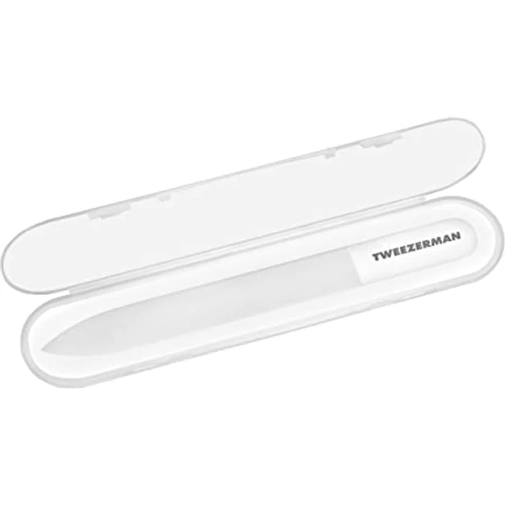 TWEEZERMAN Glasnagelfeile/Glasfeile/Nagelfeile Doppelseitig, Abwaschbar, inkl. Etui – Bild 2