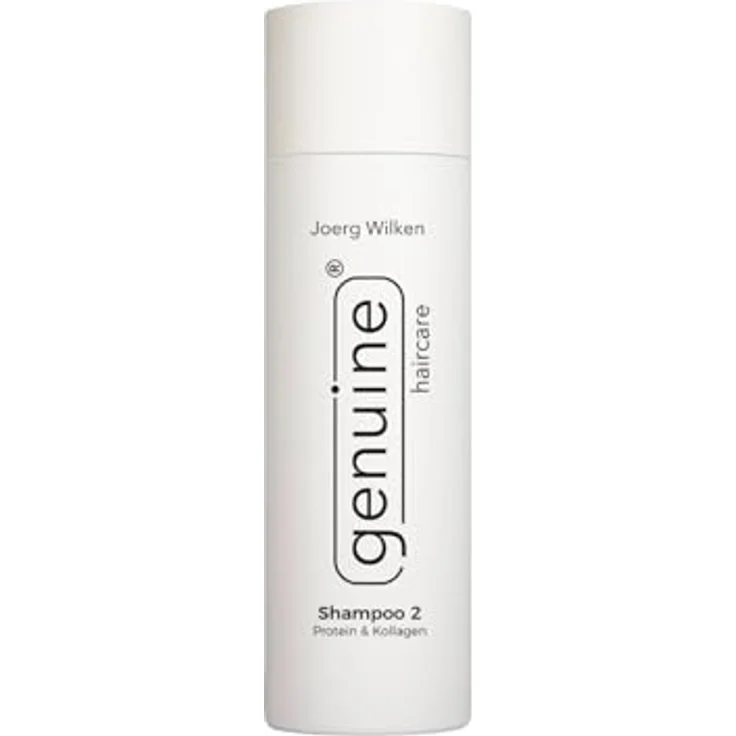 genuine haircare Shampoo 2 - Protein Shampoo für feines Haar, Kollagen & Hyaluronsäure, vegan, silikonfrei, 200 ml – Bild 1
