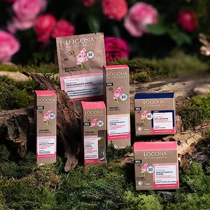 LOGONA [moisture lift] Straffende Serum-In Augencreme, reduzierte Linien & Falten, 15 ml für normale & trockene Haut – Bild 7