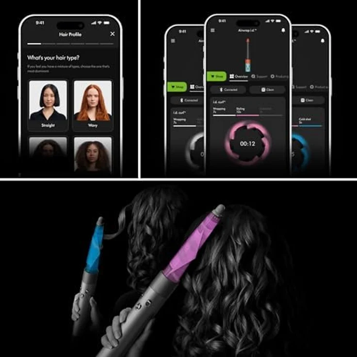 Dyson Airwrap Curly+Coily, Multistyler für lockiges Haar, 1300 W, Jasper Plum, mit Cool Shot Funktion und sechs Befestigungen – Bild 5