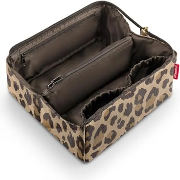 REISENTHEL® Kosmetiktasche fold case leo macchiato, stilvolle Beauty Case mit Leopardenmuster, wasserabweisend, 23 x 11 x 11 cm, 1,5l Volumen – Bild 1