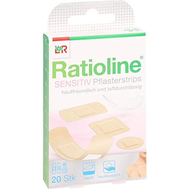 Lohmann & Rauscher Ratioline Sensitive Pflasterstrips in 4 Größen, 20 Stück – Bild 3