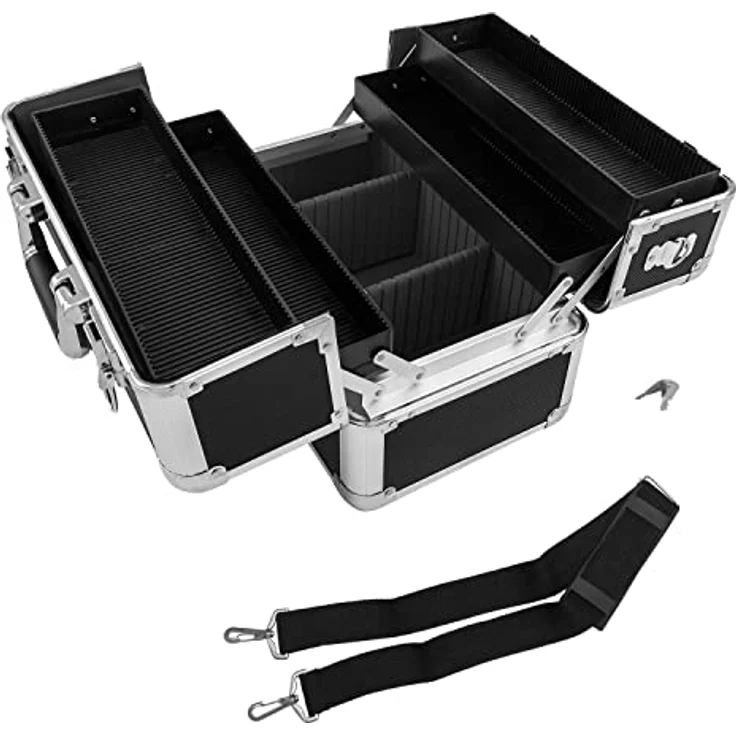 Anndora Beauty Case - Schwarz Silber – Bild 5