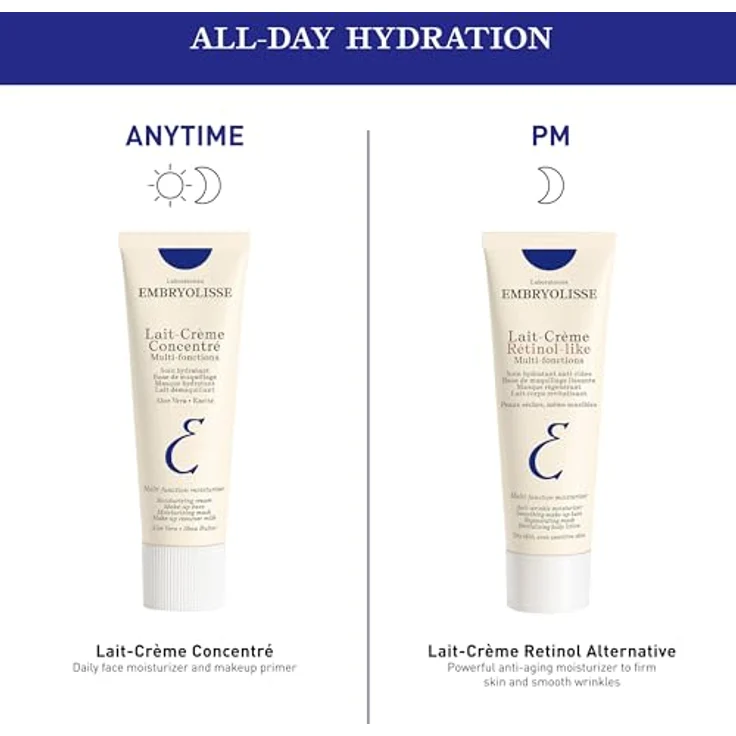 Embryolisse Lait-Crème Retinol-like, Gesichtsreinigung, 5-in-1 Reinigungslotion mit Anti-Aging Wirkung, 75 ml – Bild 7
