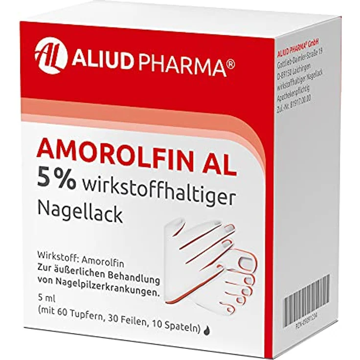Amorolfin AL 5% wirkstoffhaltiger Nagellack, 5 ml Wirkstoffhaltiger Nagellack – Bild 3