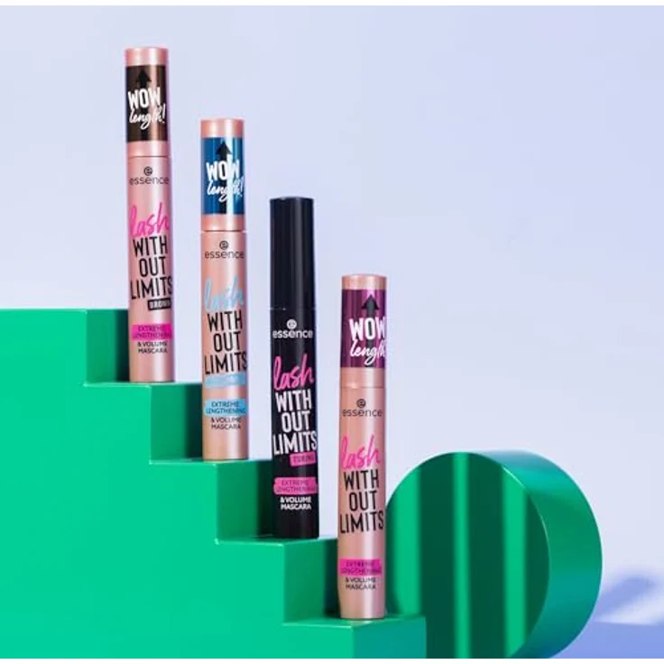 essence lash WITHOUT LIMITS WATERPROOF, Wimpernverlängernde Volumenmascara in 03 Black Waterproof, 13 ml, wasserfest, vegan, ohne Mikroplastik – Bild 9