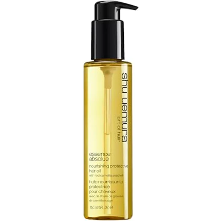 Shu Uemura Essence Absolue Haaröl, Für trockenes Haar, Mit Kamilienöl, Spendet Feuchtigkeit und UV-Schutz, 150 ml