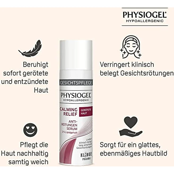 PHYSIOGEL Calming Relief Anti-Rötungen Serum 30 ml, hypoallergen, für sensible Haut geeignet – Bild 5
